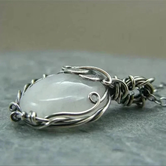 Crystal Ball Pendant Necklace - Picture 6 of 7